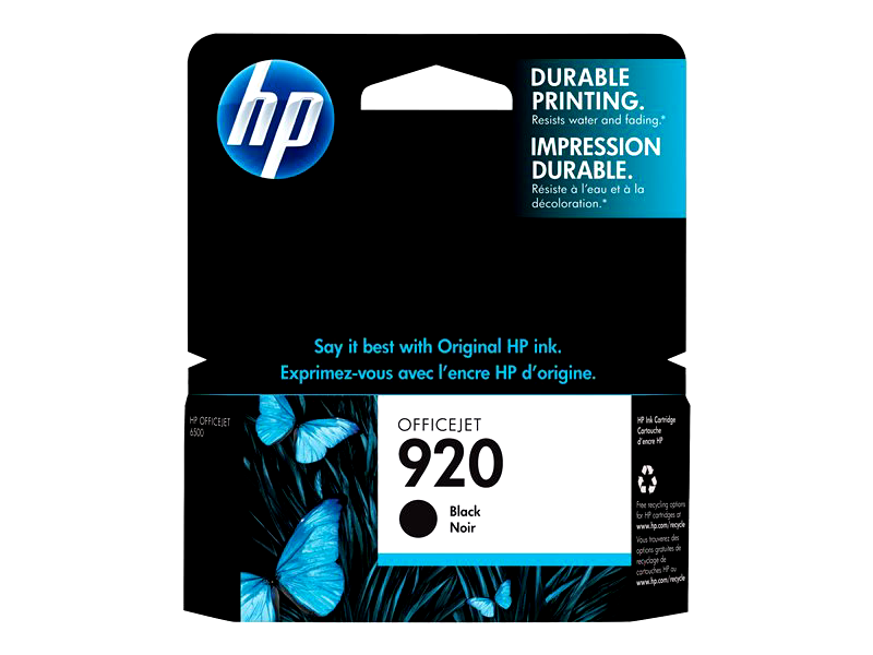 HP 920 - black - original - ink cartridge