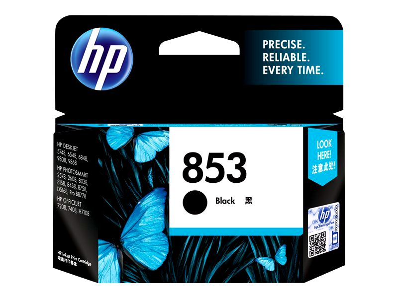 HP 853 - black - original - ink cartridge
