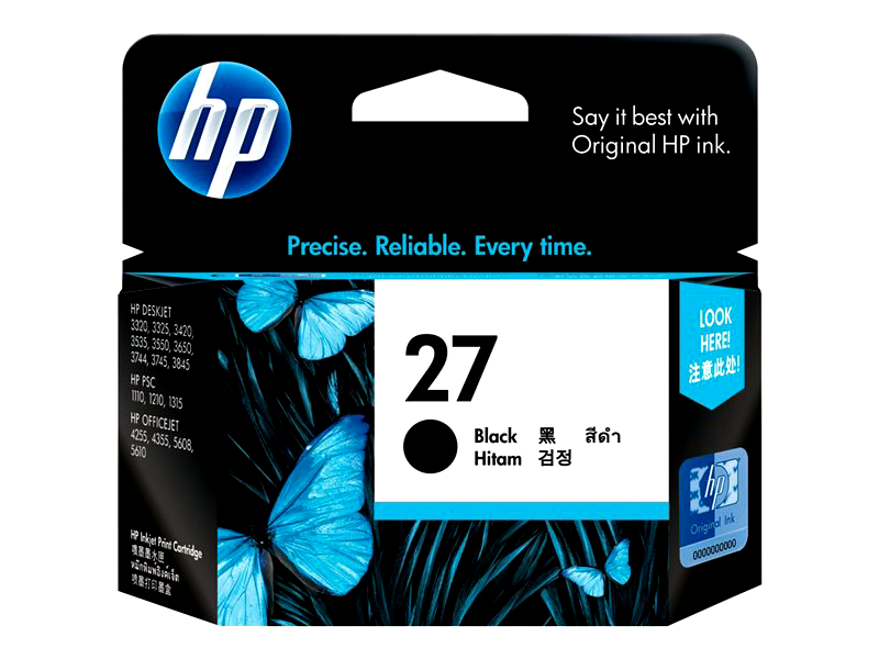 HP 27 - black - original - ink cartridge