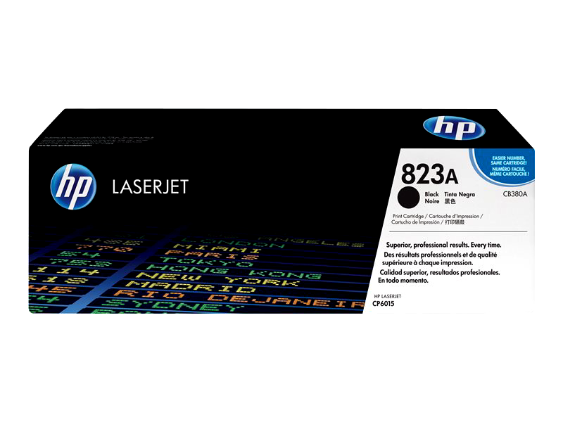 HP 823A - Black - Original - LaserJet - Toner Cartridge (CB380A)