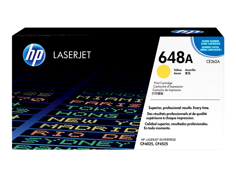 HP 648A - Yellow - Original - LaserJet - Toner Cartridge (CE262A)