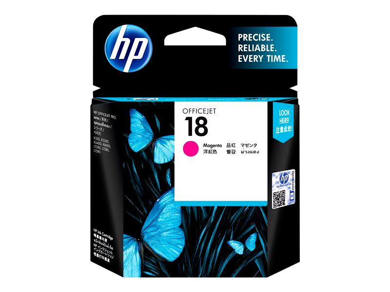 HP 18 - magenta - original - ink cartridge