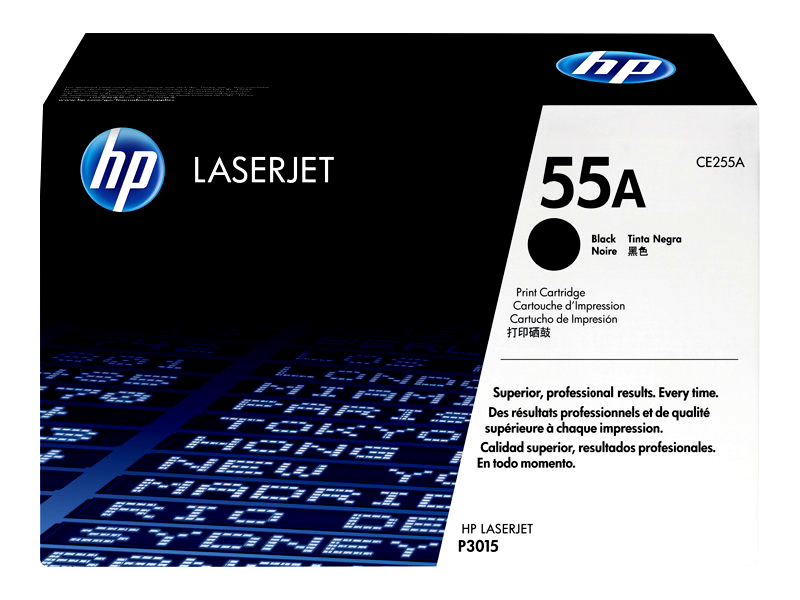 HP 55A - black - original - LaserJet - toner cartridge (CE255A)