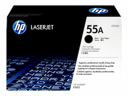HP 55A - black - original - LaserJet - toner cartridge (CE255A)