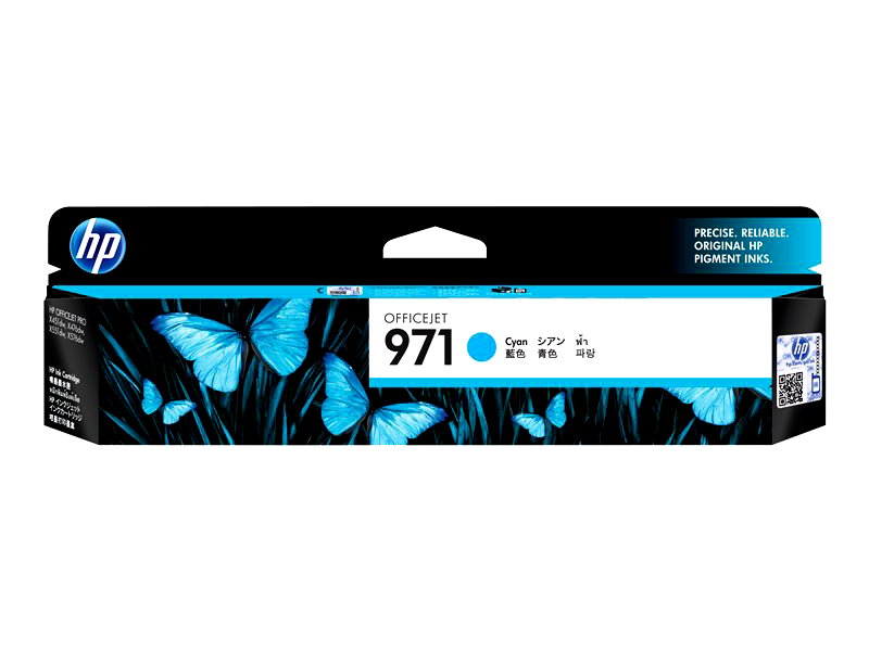 HP 971 - cyan - original - ink cartridge