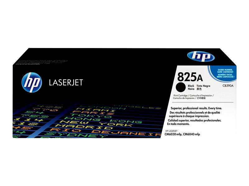 HP 825A - Black - Original - LaserJet - Toner Cartridge (CB390A)