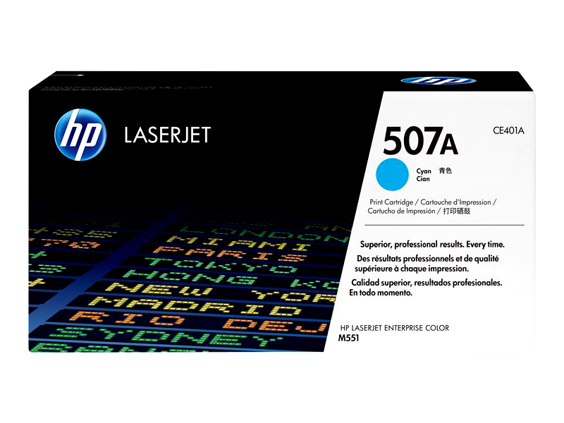 HP 507A - cyan - original - LaserJet - toner cartridge (CE401A)