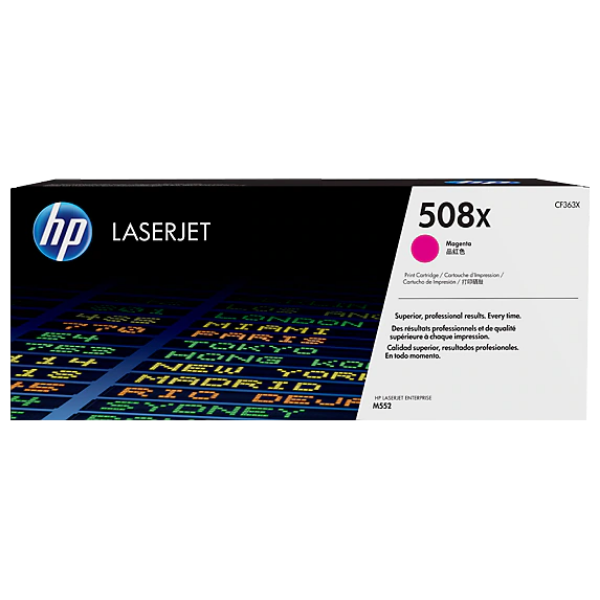 HP 508X - CF363XC High Yield Magenta LaserJet Toner Cartridge