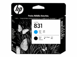 HP 831 - black, cyan - printhead