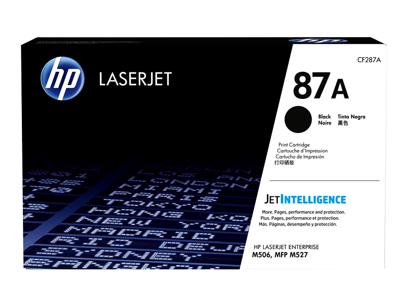 HP 87A - black - original - LaserJet - toner cartridge (CF287A)