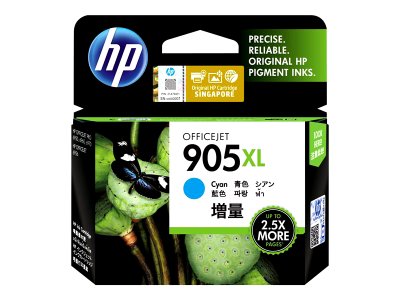 HP 905XL - High Yield - cyan - original - ink cartridge