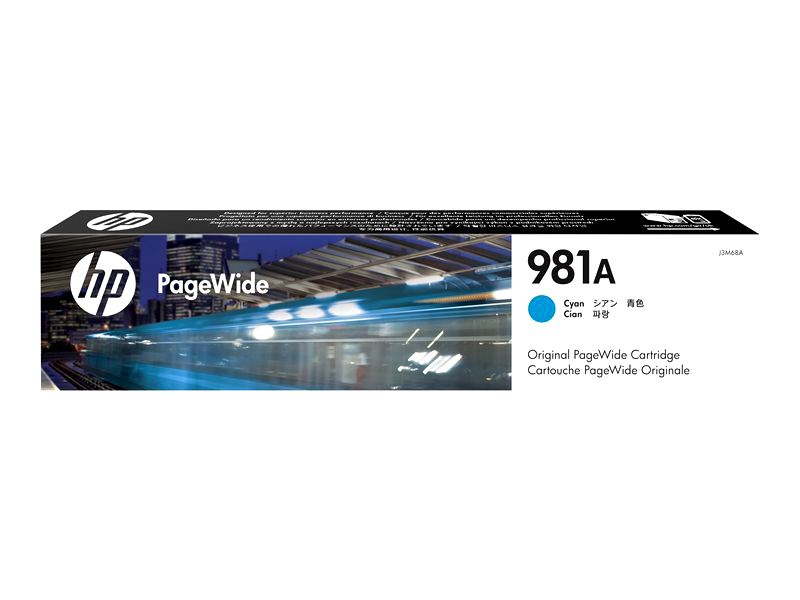 HP 981A - cyan - original - PageWide - ink cartridge