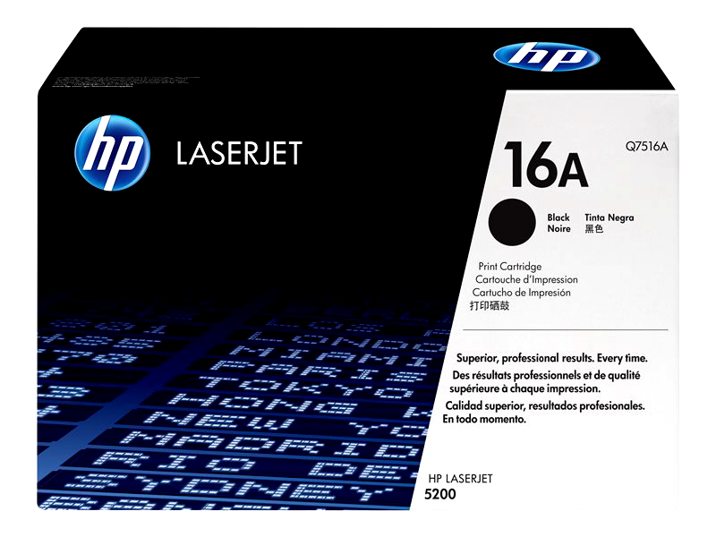 HP 16A - black - original - LaserJet - toner cartridge (Q7516A)