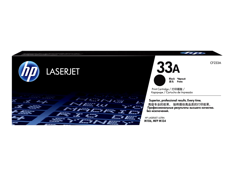 HP 33A - black - original - LaserJet - toner cartridge (CF233A)