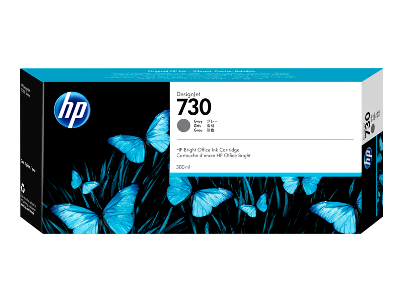 HP 730 - high capacity - grey - original - DesignJet - ink cartridge