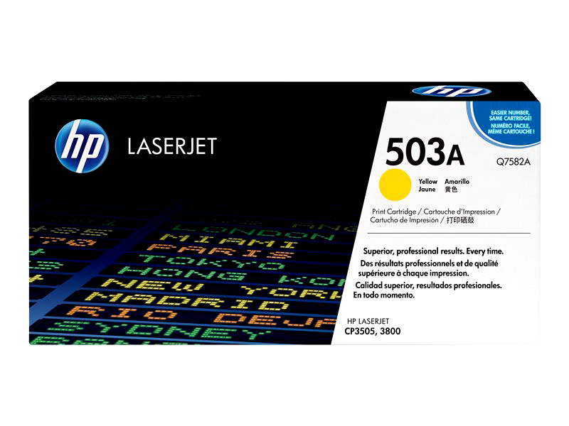 HP 503A - yellow - original - LaserJet - toner cartridge (Q7582A)