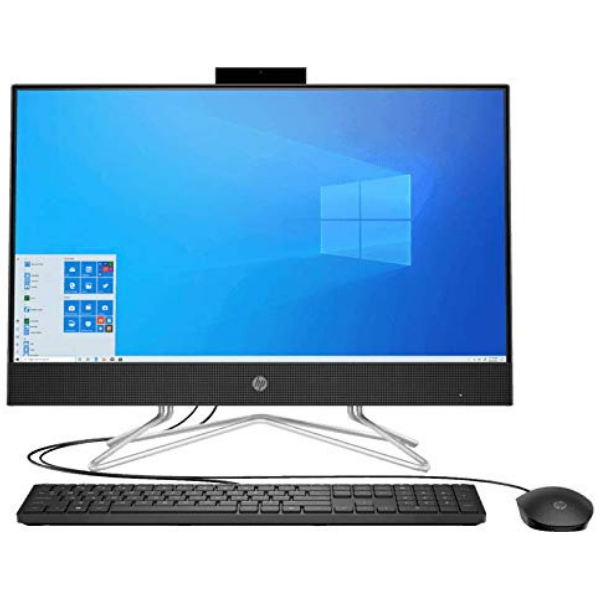 HP 24-df0215in 1V5Y2AA#ACJ All-in-One Desktop, 23.8 Inches, 8 GB, 1 TB, Windows 10 Pro, Intel Core i5, Jet Black