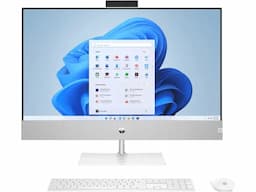 HP Pavilion 27-ca1234in All-in-One Desktop PC, 12th Generation Intel Core i5, 8 GB DDR4, 256 GB SSD, Intel UHD Graphics 730, 8.3 kg, 27" Inch Display, Windows 11 Home