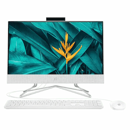 HP 6F966PA#ACJ All-in-One 22-dd2686in PC, Intel Pentium Silver, 8 GB RAM, 512 GB SSD, Windows 11 21.5 Inches 5.7 Kg - White