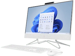 HP 6P005PA All-in-One in PC 22-dd0480 8 GB RAM, 512 GB SSD, AMD Ryzen 3 3250U, 21.5 Inches display, Snow White