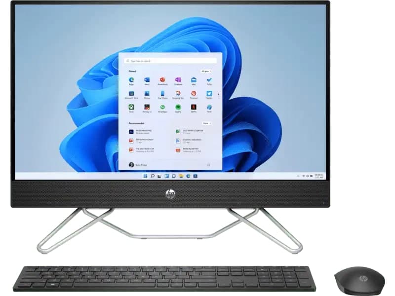 HP 24-cb1907in All-in-One PC, 12th Generation Intel Core i5, 8 GB DDR4, 512 GB SSD, Intel Iris Xe graphics, 23.8 Inch FHD, 5.37 kg, Windows 11 Home - Black