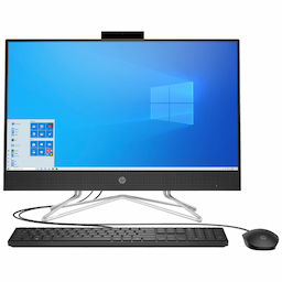 HP 24-df0215in 1V6D6AA#ACJ All-in-One Desktop, 23.8 Inches, 8 GB, 256 GB, Windows 10, AMD Ryzen 3 3250U, Jet Black