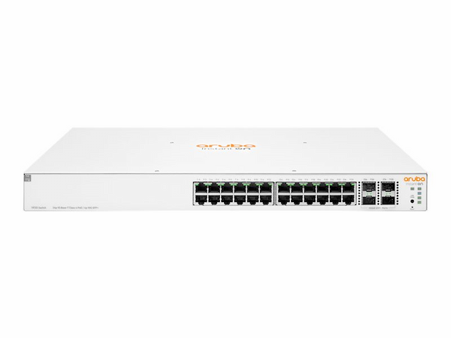 HPE Aruba Instant On 1930 24G Class4 PoE 4SFP/SFP+ 370W Switch - switch - 28 ports - Managed - rack-mountable