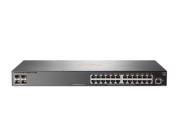 HPE Aruba JL253A 2930F 24G 4SFP+ Switch, 100 - 127 / 200 - 240 VAC