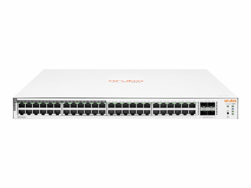 HPE Aruba JL815A Instant On 1830 48G 24p Class4 PoE 4SFP 370W Switch, 100 - 240 VAC