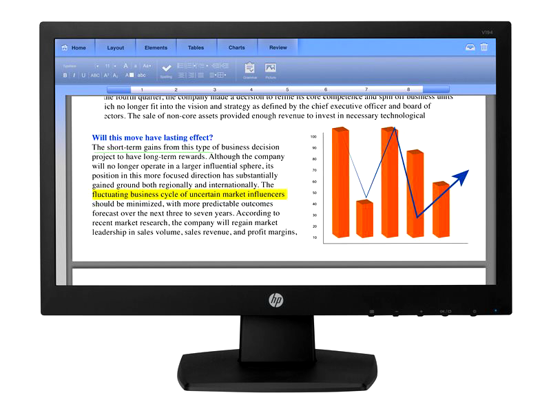 HP V194 - LED monitor - 18.5"