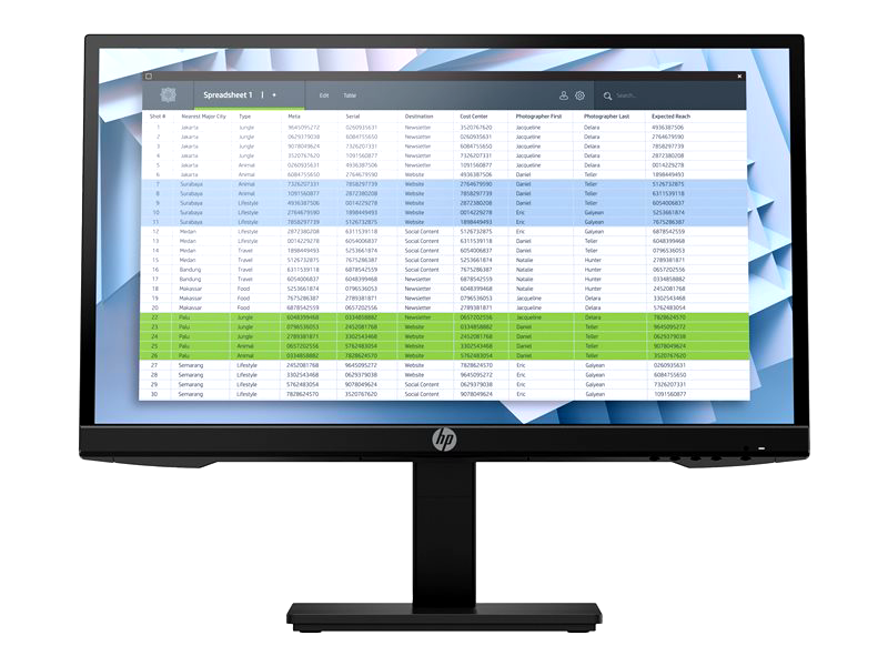 HP P22h G4 - LED monitor - Full HD (1080p) - 22"