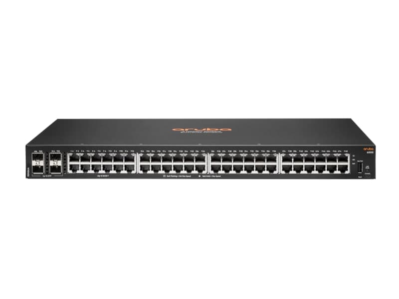 HPE Aruba R8N86A Aruba 6000 48G 4SFP Switch, 100-127 VAC / 200-240 VAC