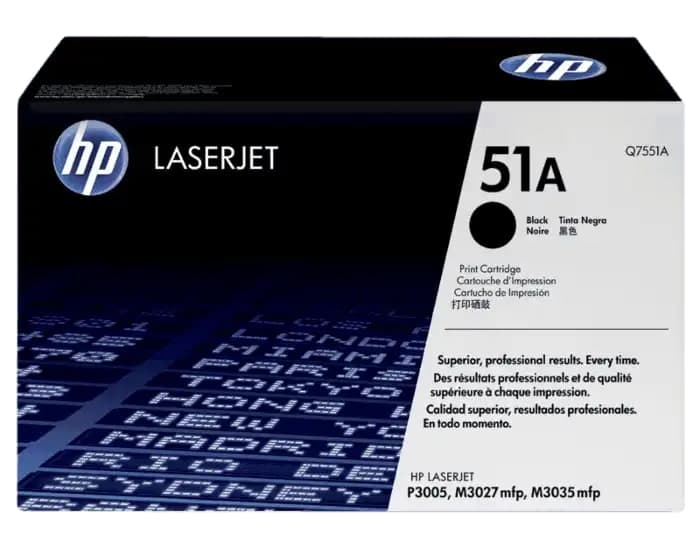 HP 51A - black - original - LaserJet - toner cartridge (Q7551A)