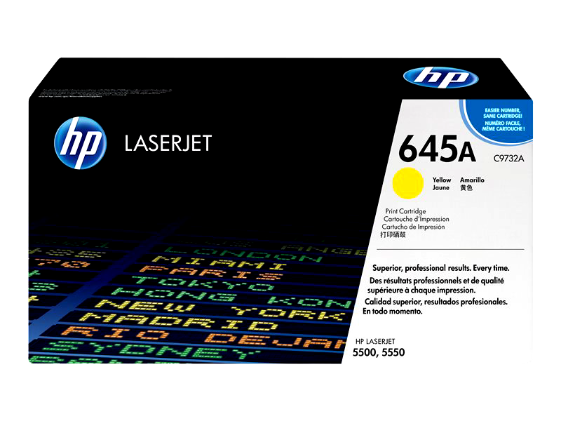 HP 645A - yellow - original - LaserJet - toner cartridge (C9732A)