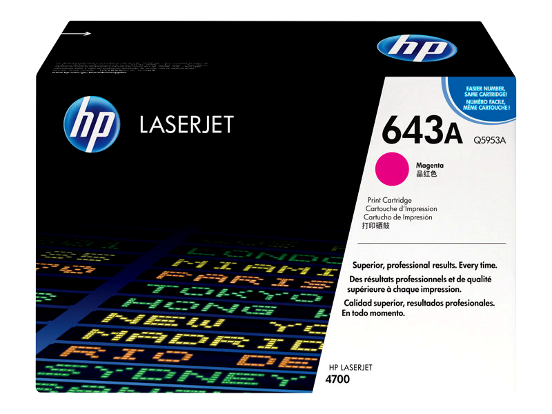 HP 643A - magenta - original - LaserJet - toner cartridge (Q5953A)