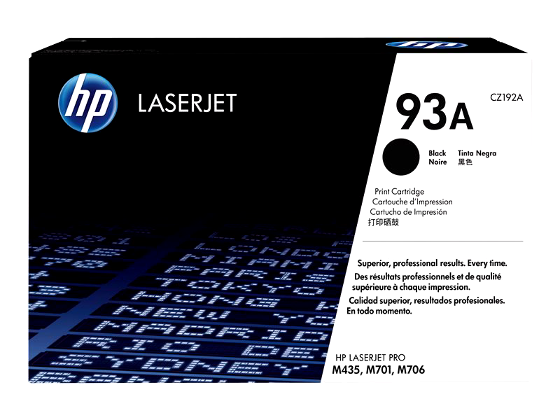 HP 93A - black - original - LaserJet - toner cartridge (CZ192A)
