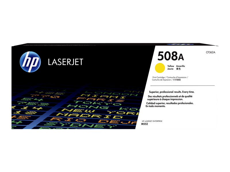 HP 508A - yellow - original - LaserJet - toner cartridge (CF362A)