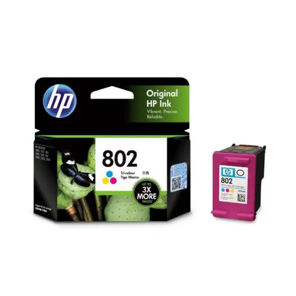HP 802 Tri-color Original Ink Cartridge - CH564ZZ