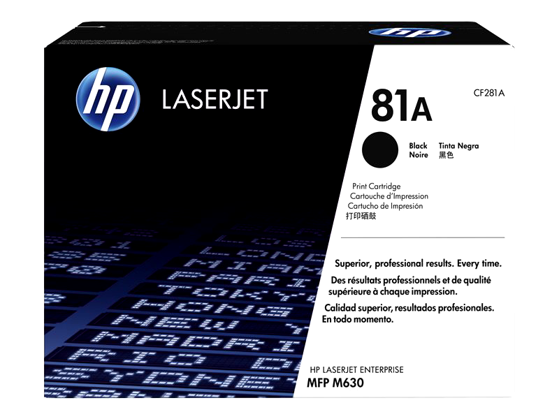 HP 81A - black - original - LaserJet - toner cartridge (CF281A)