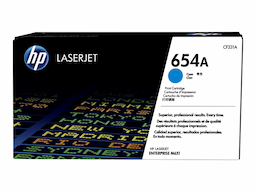 HP 654A Cyan Original LaserJet Toner Cartridge (CF331A)