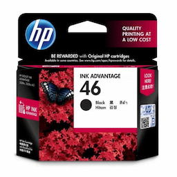 HP 46 Black Original Ink Advantage Cartridge