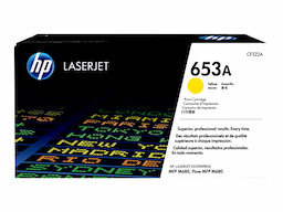 HP 653A - yellow - original - LaserJet - toner cartridge (CF322A)