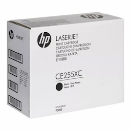 HP 55X High Yield Black LaserJet Toner Cartridge (CE255X)