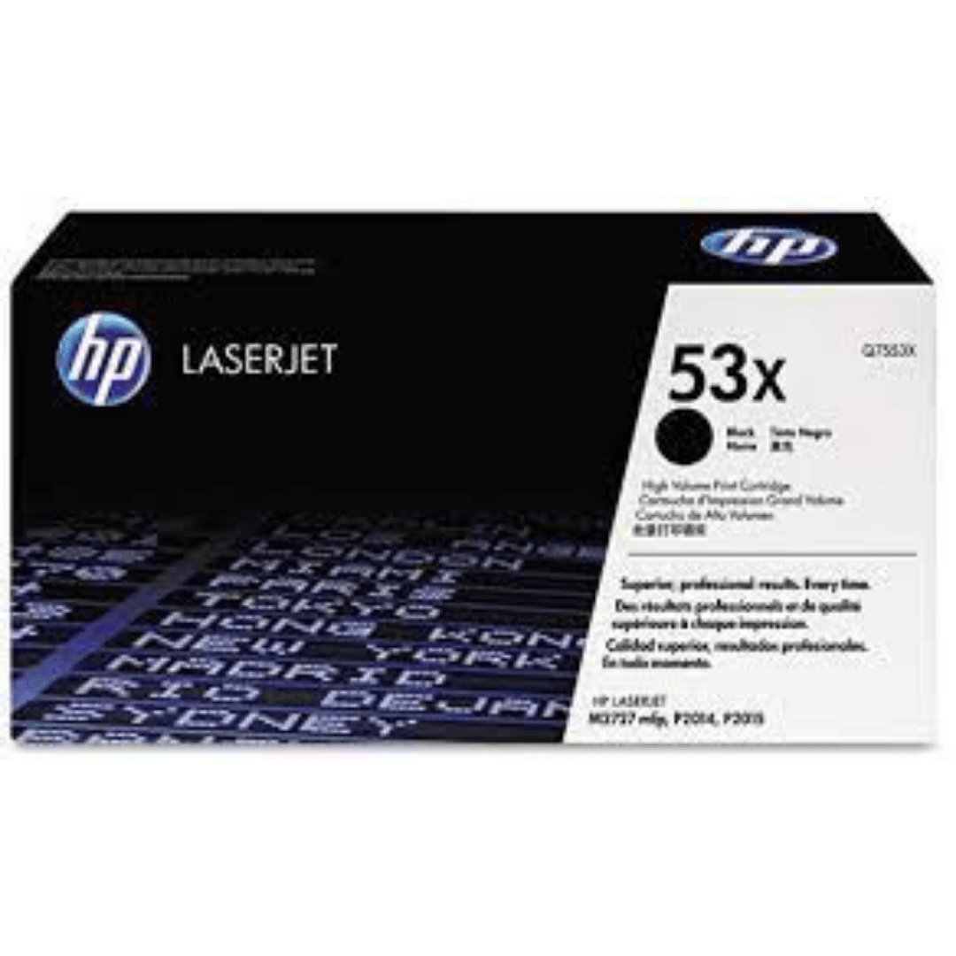 HP 53X High Yield Black Original laserJet Toner cartridge (Q7553XC)