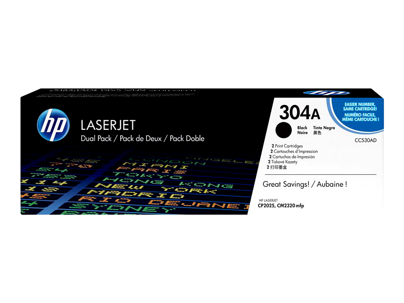 HP CC530AD Black Cartridge