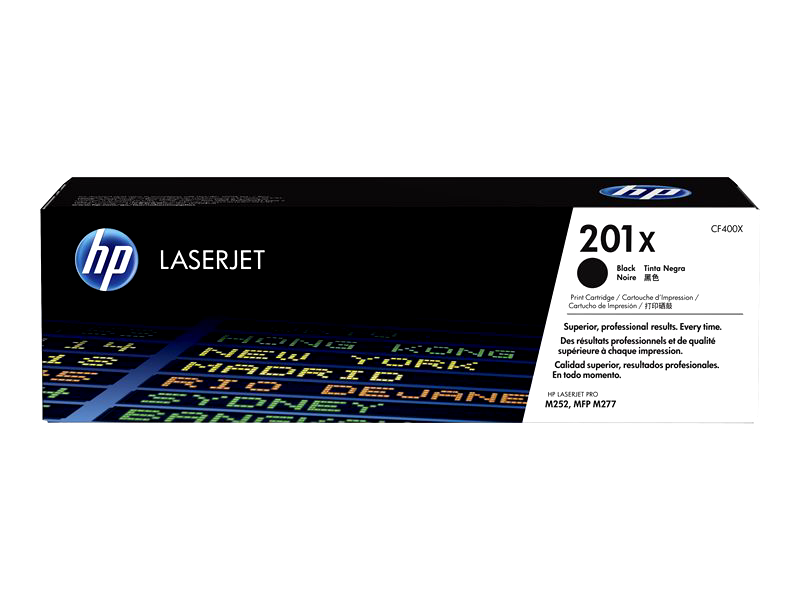 HP 201X - High Yield - black - original - LaserJet - toner cartridge (CF400X)