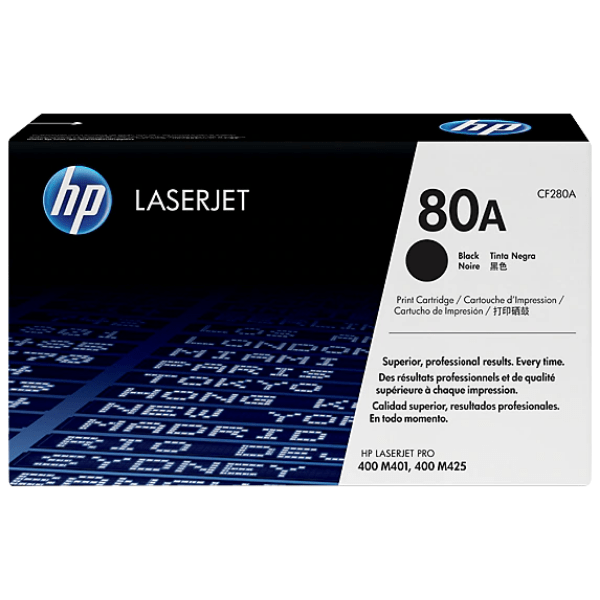 HP 80A - black - original - LaserJet - toner cartridge (CF280A)