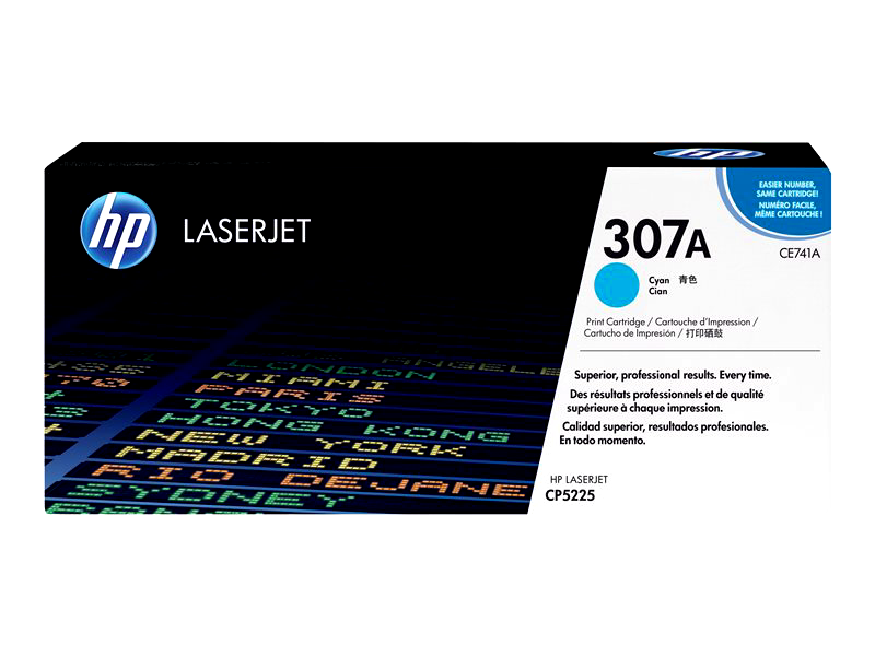 HP 307A - cyan - original - LaserJet - toner cartridge (CE741A)