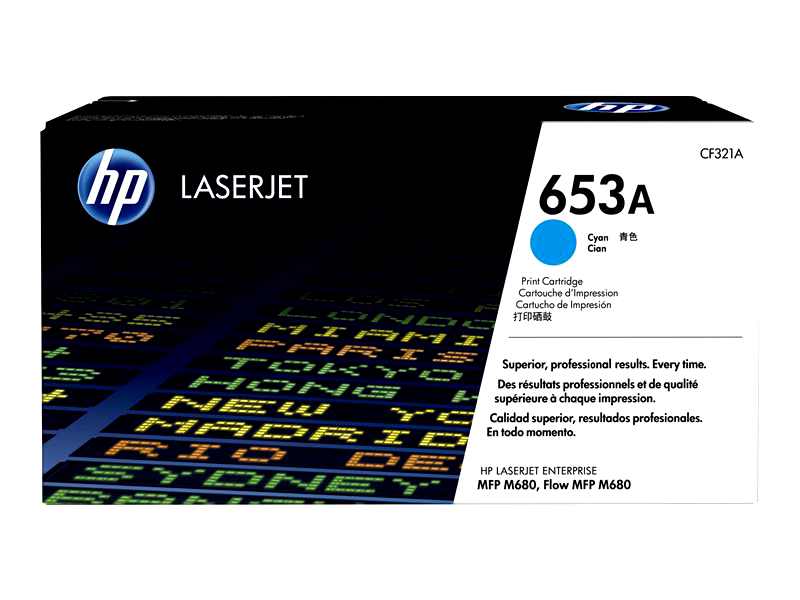HP 653A - cyan - original - LaserJet - toner cartridge (CF321A)