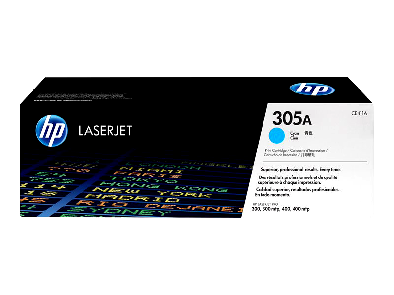 HP 305A - cyan - original - LaserJet - toner cartridge (CE411A)